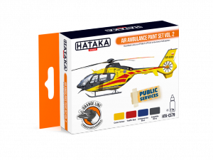 Hataka HTK-CS79 Air Ambulance (HEMS) paint set vol. 2 (4x17ml)
