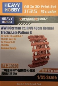 Heavy Hobby PT35023 WWII German Pz.III/IV 40cm Normal Tracks Late Pattern B 1/35