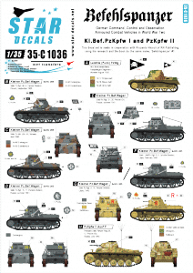 Star Decals 35-C1036 Befehlspanzer # 1 1/35