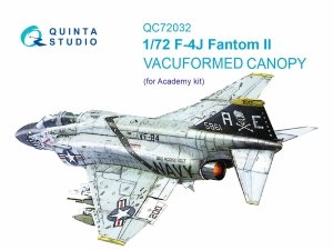 Quinta Studio QC72032 F-4J vacuumed clear canopy (Academy) 1/72