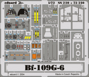 Eduard SS210 Bf 109G-6 1/72 HASEGAWA