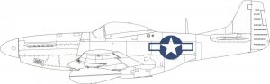 Eduard EX954 P-51D national insignia EDUARD 1/48