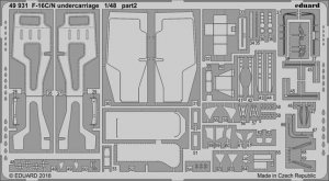 Eduard 49931 F-16C/ N undercarriage TAMIYA 1/48