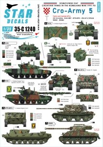 Star Decals 35-C1240 2S1 Gvozdika, M-84 MBT, BTR-50PU, ZSU-57-2 SPAAG, M36B1 and M36B2 1/35