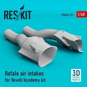 RESKIT RSU48-0221 RAFALE AIR INTAKES FOR REVELL/ACADEMY KIT (3D PRINTING) 1/48