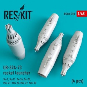 RESKIT RS48-0310 UB-32A-73 rocket launcher (4 pcs) 1/48