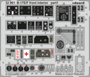 Eduard 32901 B-17E/ F front interior 1/32 HK MODELS