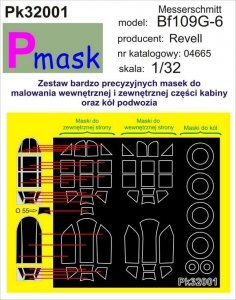 P-Mask PK32001 MESSERSCHMITT BF109G-6 (REVELL) (1:32)