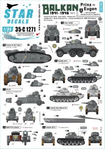 Star Decals 35-C1271 Balkan WW2 # 2 1/35