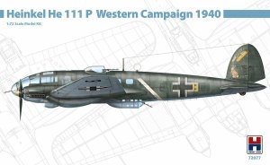 Hobby 2000 72077 Heinkel He 111 P Western Campaign 1940 ( HASEGAWA + CARTOGRAF + MASKI + WYDRUK 3D ) 1/72 