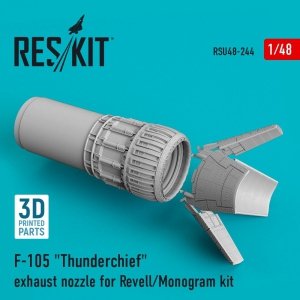 RESKIT RSU48-0244 F-105 THUNDERCHIEF EXHAUST NOZZLE FOR REVELL/MONOGRAM KIT 1/48