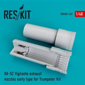 RESKIT RSU48-0163 RA-5C Vigilante exhaust nozzles early type for Trumpeter kit 1/48