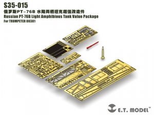 E.T. Model S35-015 Russian PT-76B Light Amphibious Tank Value Package For TRUMPETER 00381 1/35