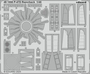 Eduard 491558 P-47D Razorback MINIART 1/48