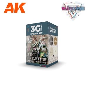 AK Interactive AK1069 WARGAME COLOR SET. BONES AND SKELETONS. 4x17 ml