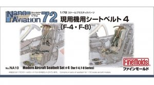 Fine Molds NA10 Modern Aircraft Seatbelt Set 4 (F-4, F-8 etc.) 1/72