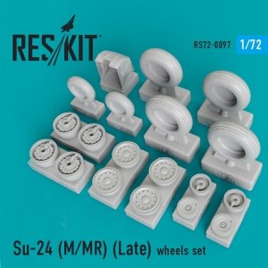 RESKIT RS72-0097 SU-24 (M,MR) LATE VERSION WHEELS SET 1/72