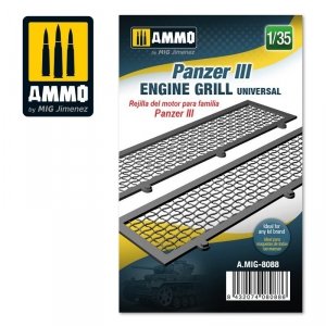 Ammo of Mig 8088 Panzer III engine grilles universal 1/35