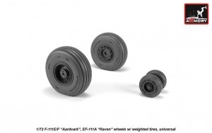 Armory Models AW72338 F-111E/F Aardvark / EF-111A Raven wheels w/ weighted tires 1/72