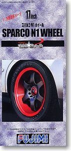 Fujimi 193281 17inch Sparco N1 wheel 1/24