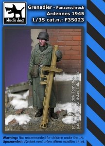 Black Dog F35023 Grenadier panzerschreck Ardennes 1945 1/35