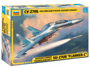 Zvezda 7294 Su-27UB Flanker-C Russian Combat Trainer Aircraft 1/72