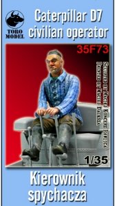 Toro 35F73 Kierowca-operator spychacza Caterpillar D7 Figurka do modelu firmy MINIART 1/35
