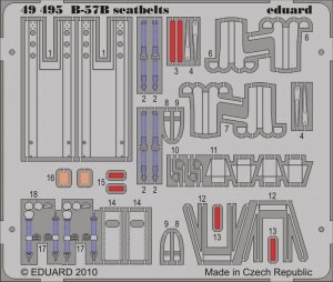 Eduard 49495 B-57B seatbelts 1/48 (Airfix)