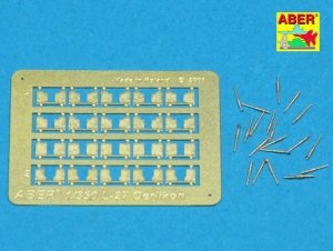 Aber 350L-27 Set of 20 pcs 20 mm L/70 Oerlikon Mk.10 barrels for US Navy ships (1:350)