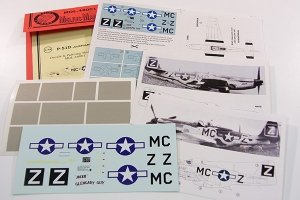 Melius Manu MDL-48001 P-51D GLENGARY GUY Decals, Painting Masks set 1/48