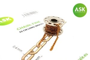 ASK T0220 Chain: Fine - 50 cm long (brass)