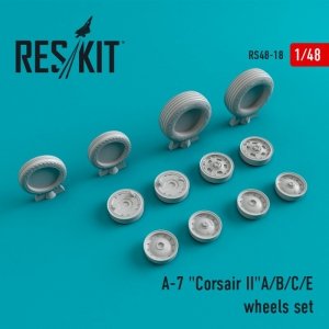 RESKIT RS48-0018 A-7 Corsair II (A/B/C/E) wheels set  1/48