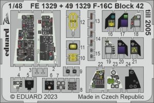 Eduard 491329 F-16C Block 42 till 2005 KINETIC MODEL 1/48