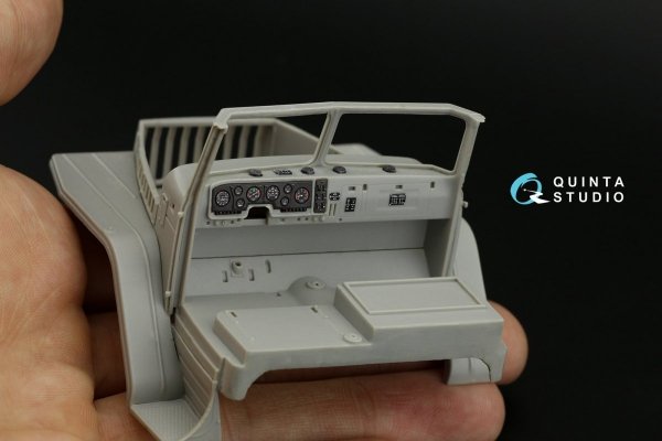 Quinta Studio QD35019 Ural-4320 3D-Printed &amp; coloured Interior on decal paper ( Trumpeter ) 1/35