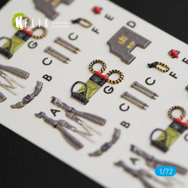 KELIK K72031 F-4(C,D) &quot;PHANTOM II&quot; INTERIOR 3D DECALS FOR HASEGAWA KIT 1/72