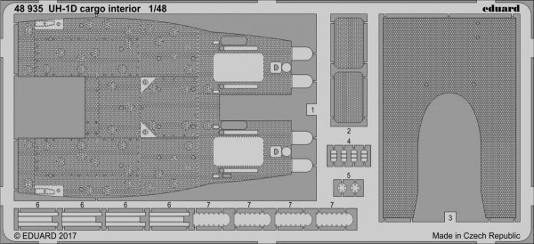 Eduard 48935 UH-1D cargo interior KITTY HAWK 1/48