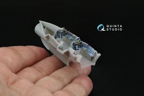 Quinta Studio QD+72167 Su-17UM3 3D-Printed &amp; coloured Interior on decal paper (Modelsvit) (with 3D-printed resin part) 1/72