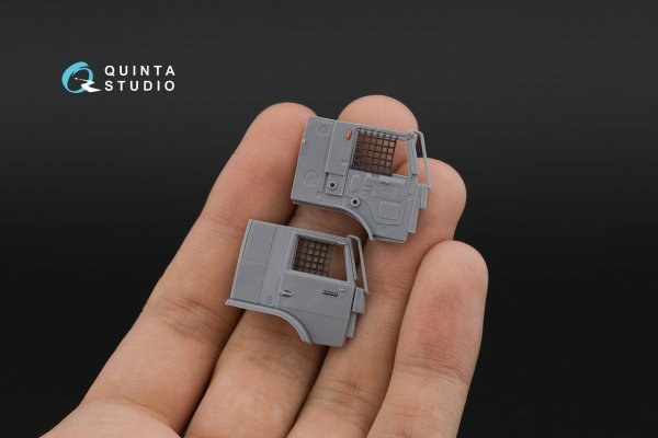 Quinta Studio QD72111 KAMAZ-43509 3D-Printed &amp; coloured Interior on decal paper (Zvezda) 1/72