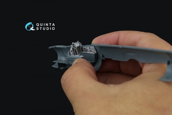 Quinta Studio QD72109 MiG-21PFM Gray panels 3D-Printed &amp; coloured Interior on decal paper (Eduard) 1/72