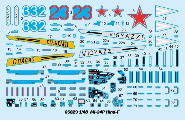 Trumpeter 05829 Mi-24P Hind-F 1/48