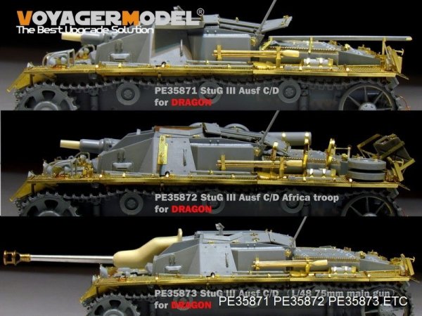 Voyager Model PE35884 WWII German StuG.III Ausf.A-D fenders for DRAGON 1/35