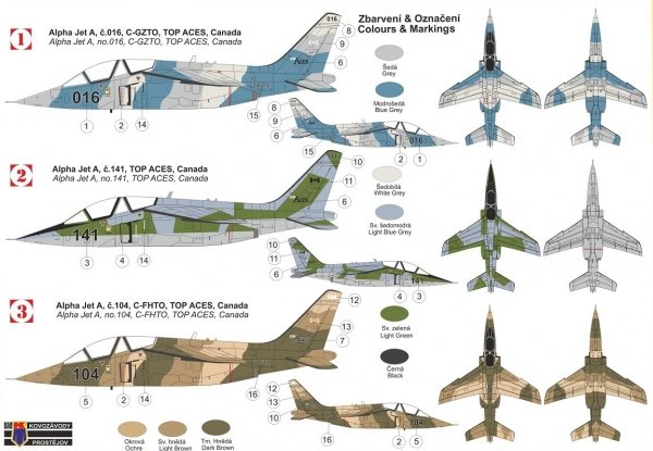Kovozavody Prostejov KPM0265 Alpha Jet A „Canadian Top Aces“ 1/72