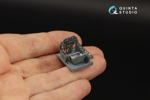 Quinta Studio QD48301 Bf 110E/F 3D-Printed &amp; coloured Interior on decal paper (Eduard) 1/48