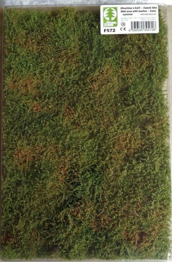 Model scene F572 Wild Area With Bushes - Early Summer