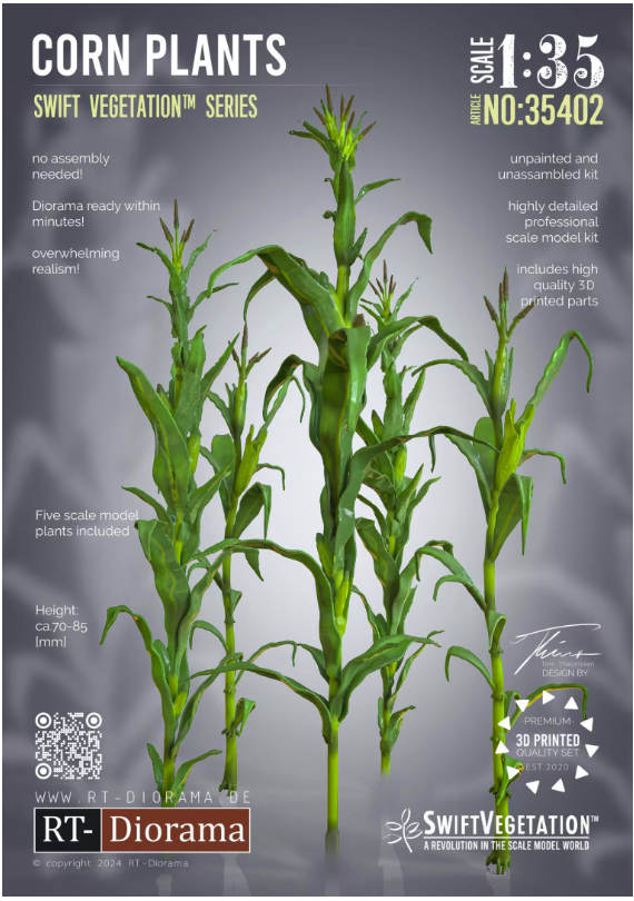 RT-Diorama 35402 SwiftVegetation: Corn Plants 1/35