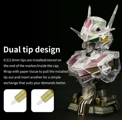DSPIAE MKA-01 Super Metallic Color Marker Red