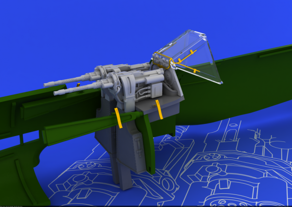 Eduard 648076 MG 131 mount for Fw 190D-9 1/48 (Eduard)
