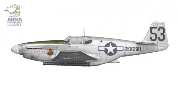 Arma Hobby 70075 P-51B Mustang China, Burma, India 1/72