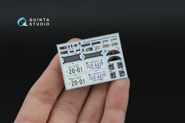 Quinta Studio QD+24014 Honda S2000 AP1 3D-Printed &amp; coloured Interior on decal paper (Tamiya) (with metal sticker parts) 1/35