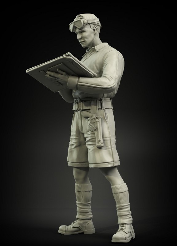 Panzer Art FI35-025 British RAC officer North Africa No.2 1/35